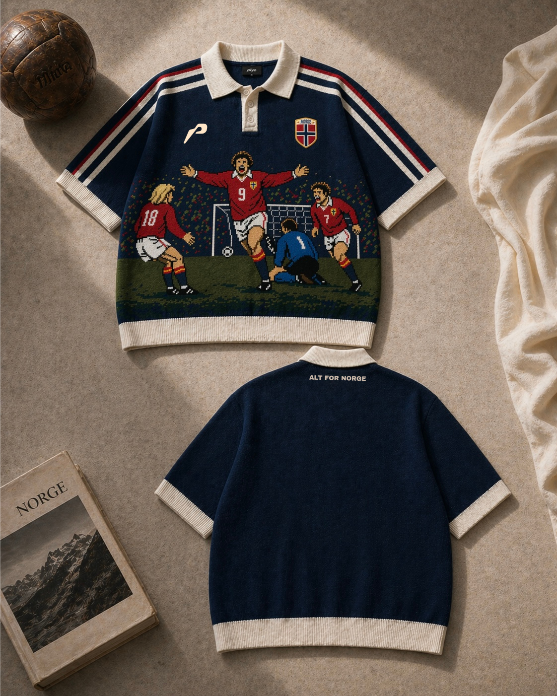 PIYO World Cup “90s Norway” Knit Polo