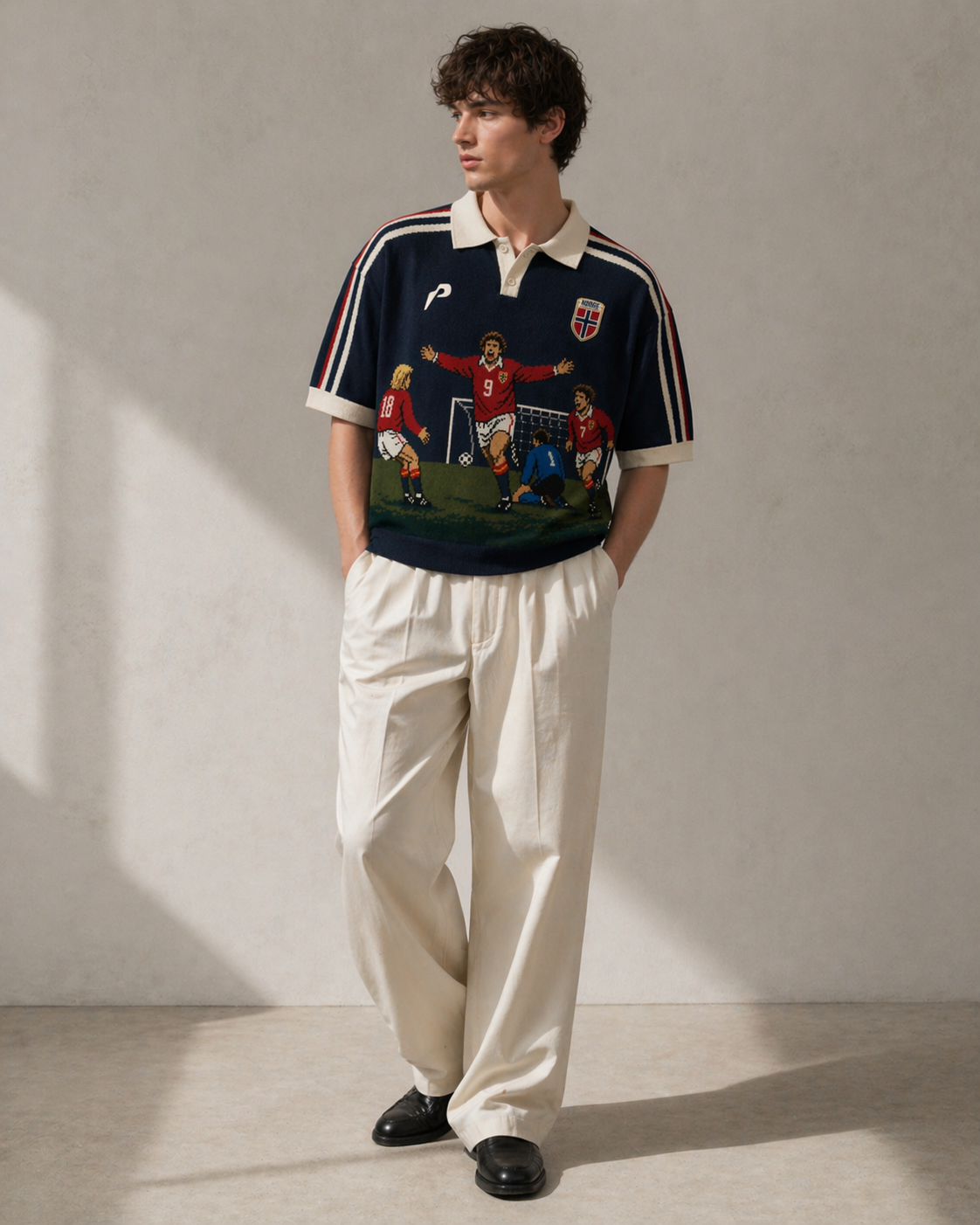 PIYO World Cup “90s Norway” Knit Polo